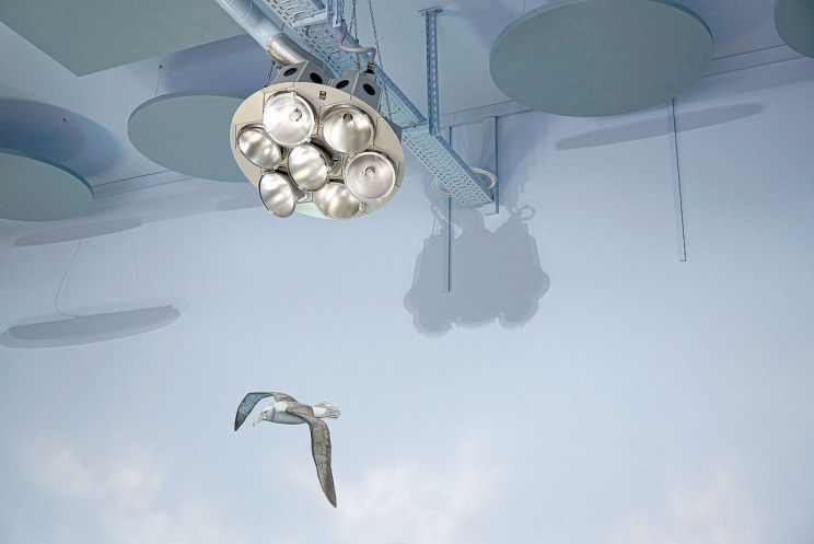 Nutzwedel Sonnentherapiezentrum, Detail der Wandmalerei im Ruheraum