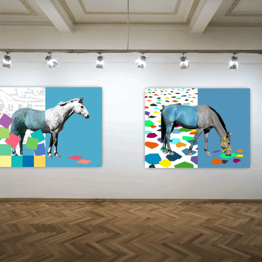 Uwe Fehrmann ist Fachmann für viele künstlerische Techniken. Ausgebildet in klassischer Malerei und Wandmalerei, setzt er seine Fähigkeiten auch in digitale Malerei um, wie oben zu sehen. Das bringt positive Impulse und Abwechslung in die Gestaltung von Wänden und Räumen.