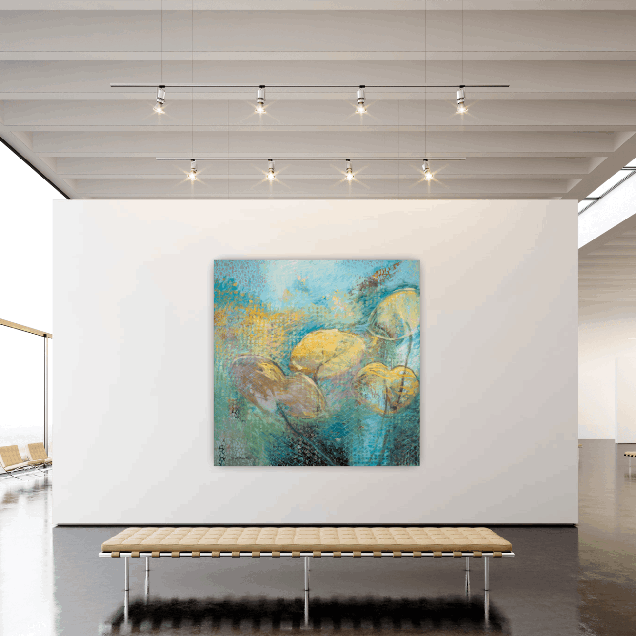 Welche Thematik hat ein Kunstwerk? Gibt es ein Leitmotiv, welches das Gemälde durchzieht? Findet man beim Betrachten des Kunstwerks einen Bezug zum Unternehmen? Zeigt es Zusammenhänge zur Geschichte, Philosophie und Perspektive des Unternehmens auf?