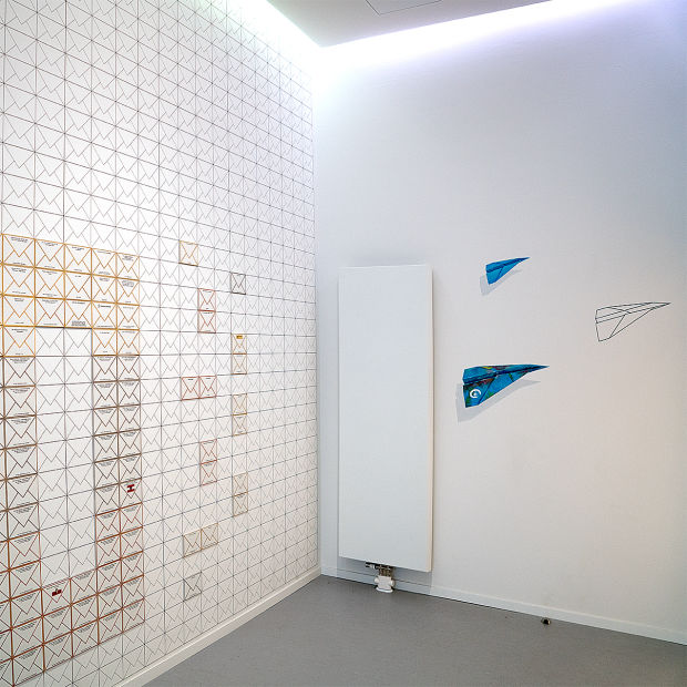 Foto: Wandmalerei im Flur von Plan International