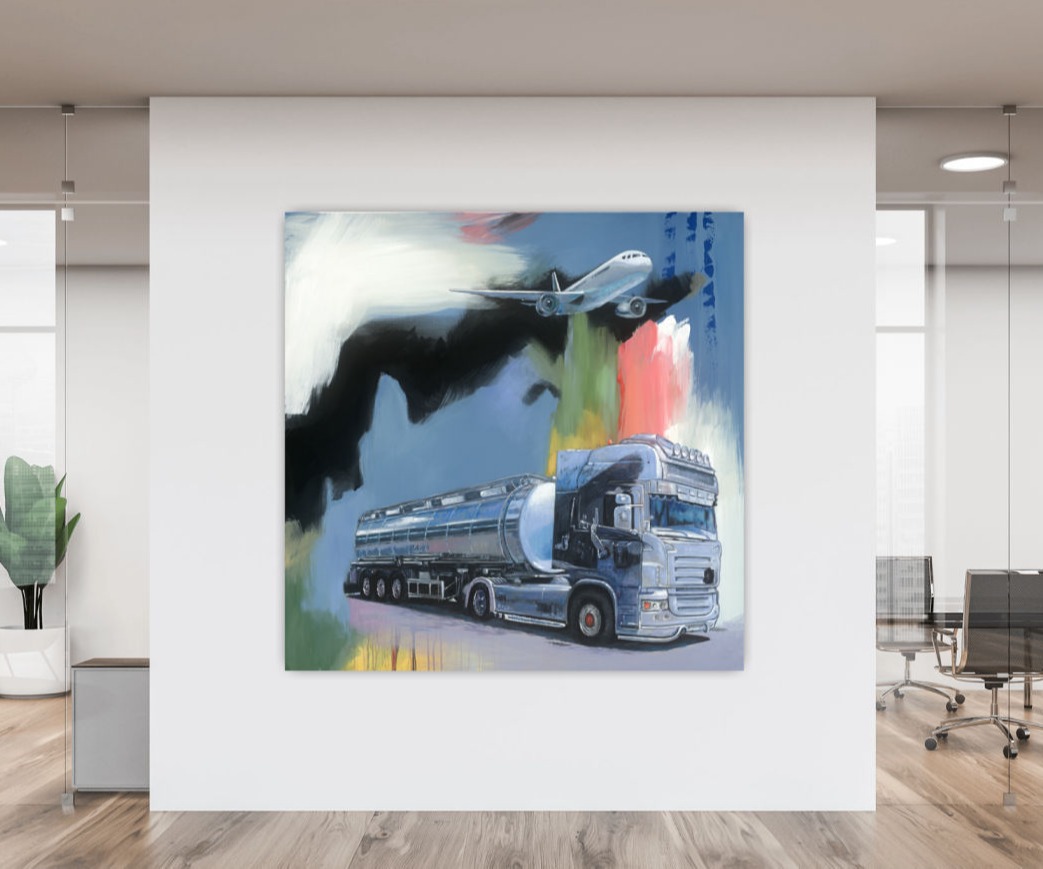 Welche Formen und Strukturen kommen im Kunstwerk vor? Welche Bildelemente herrschen vor und wie bestimmen sie die Bildsprache? Welche Wirkung wird durch bestimmte Formen erzielt und welche Assoziationen werden beim Betrachter geweckt? Was steht im Mittelpunkt des Bildes? Wird das Narrativ des Unternehmens überzeugend widergegeben?