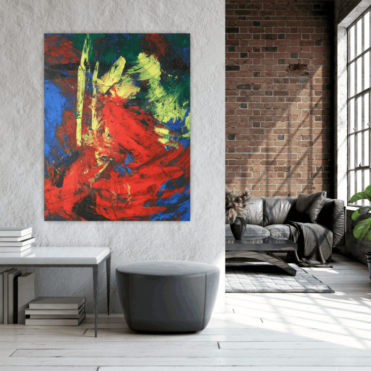 Unternehmen und Kunstwerke müssen zu den jeweiligen Raumsituationen passen. Ein gemeinsamer Prozess der Motivfindung und Analyse der räumliche Möglichkeiten stehen am Anfang. Daraus entstehen dann Konzepte für die Anordnung und Hängung der Gemälde.